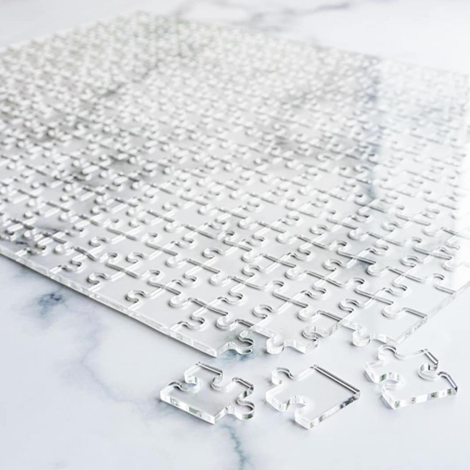 Puzzle Blank White - Transparent Puzzle 200 Pieces Acrylic Puzzles