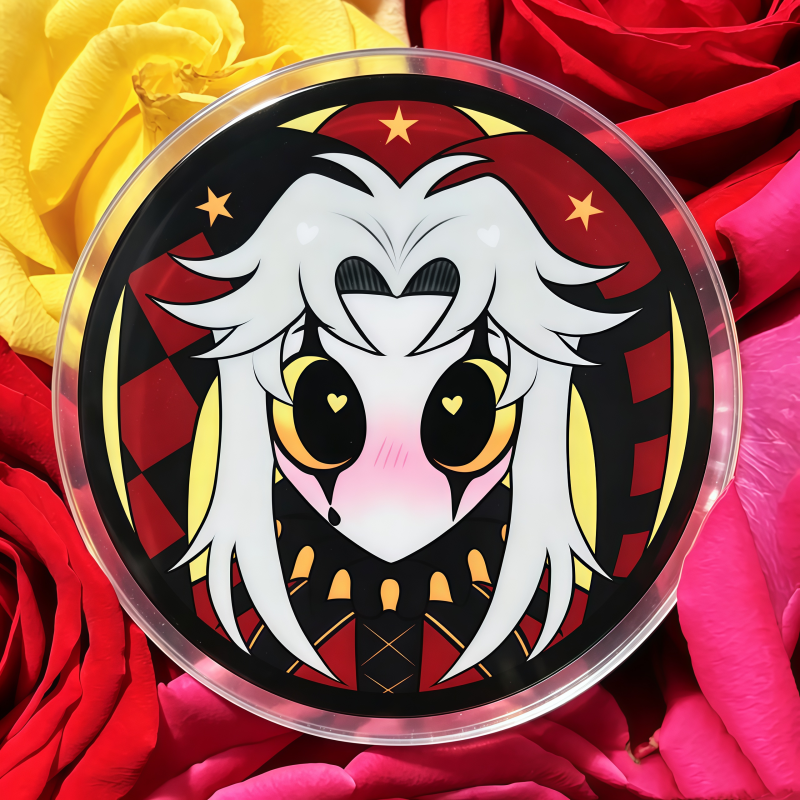 Button Badge Blank - Cute Pierrot Clown Anime Merch Acrylic&Button