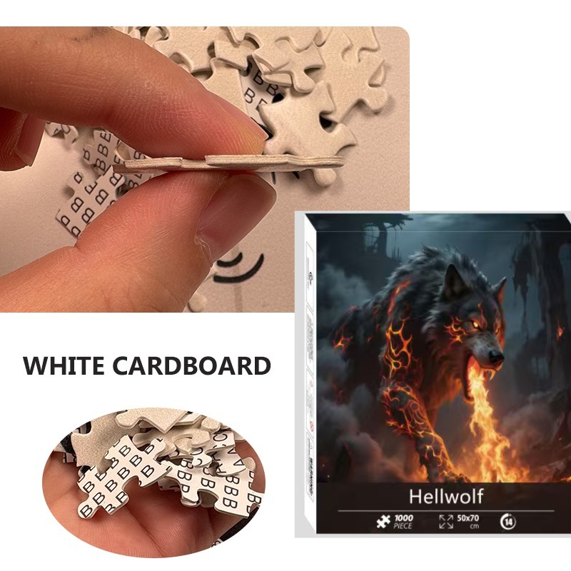 Puzzle Blank White - High Quality White Cardboard Jigsaw Puzzle