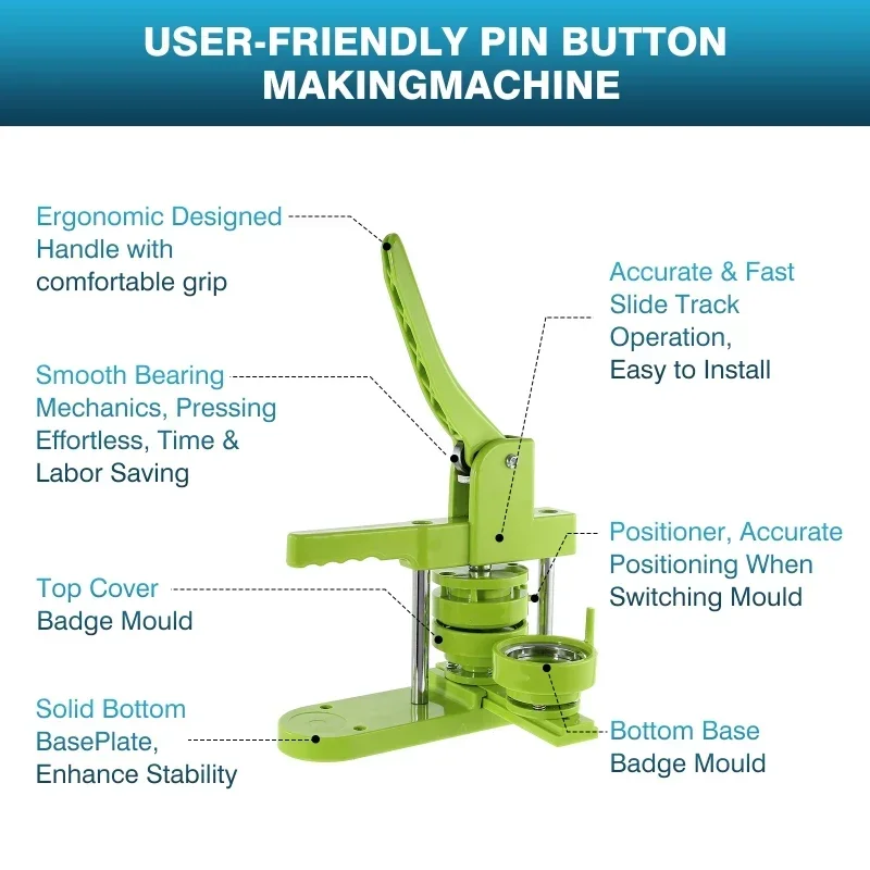 Badge Pin Button Maker Machine - Button Badge Blank avaliação e preço