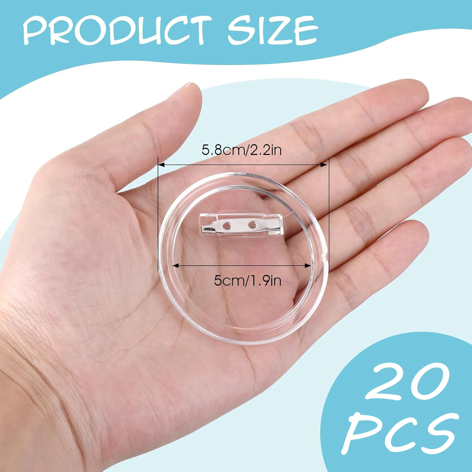 5-20PCS Buttons Blanks with Pi - Button Badge Blank avaliação e preço