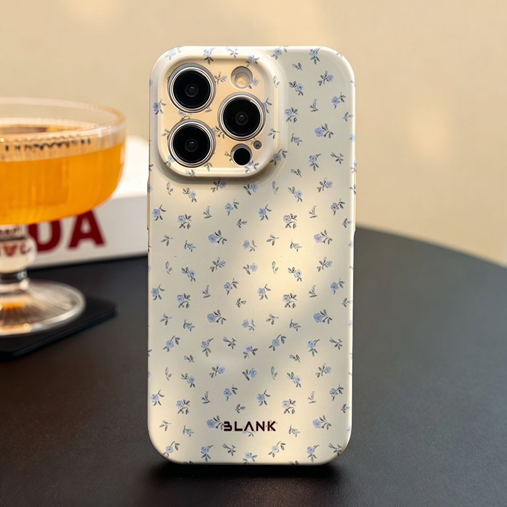 Pale Blue Floral Print For Sam - Phone Case Blank Print avaliação e preço