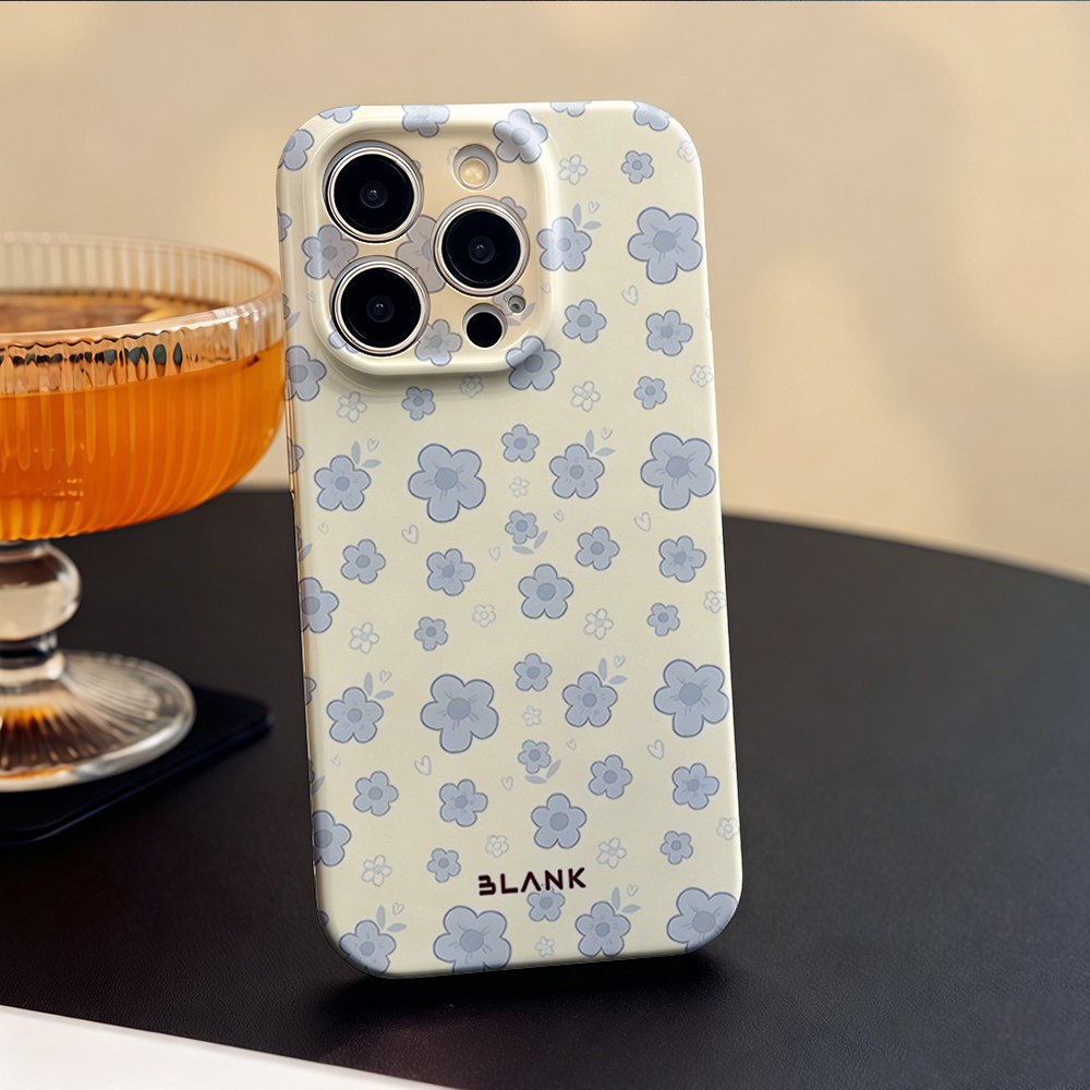 Pale Blue Floral Print For Sam - Phone Case Blank Print avaliação e preço