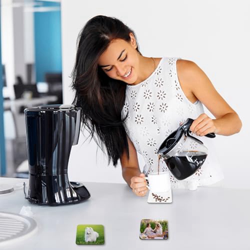 24 PCS Sublimation Coasters Bl - Coaster Sublimation Blank avaliação e preço