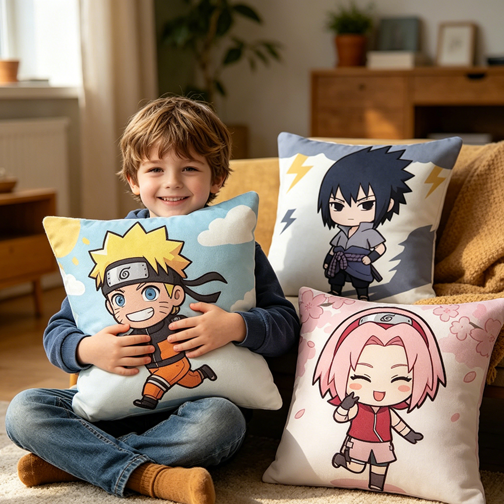 Uzumaki Naruto Fashion Decor T - Pillow Cover Sublimation avaliação e preço