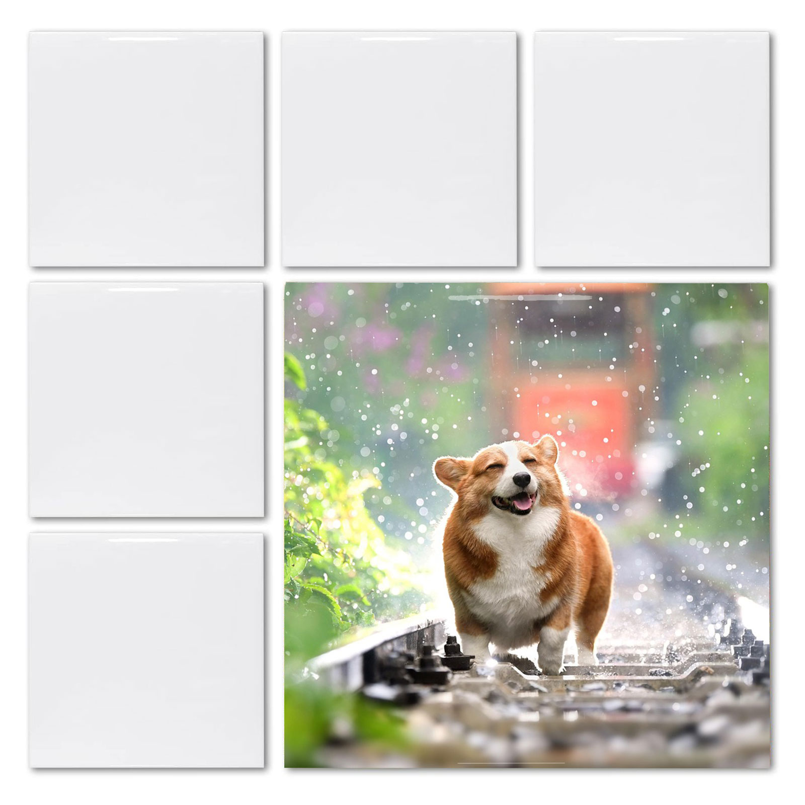 20pcs 4' X 4' Sublimation Blan - Ceramic Tile Blank avaliação e preço