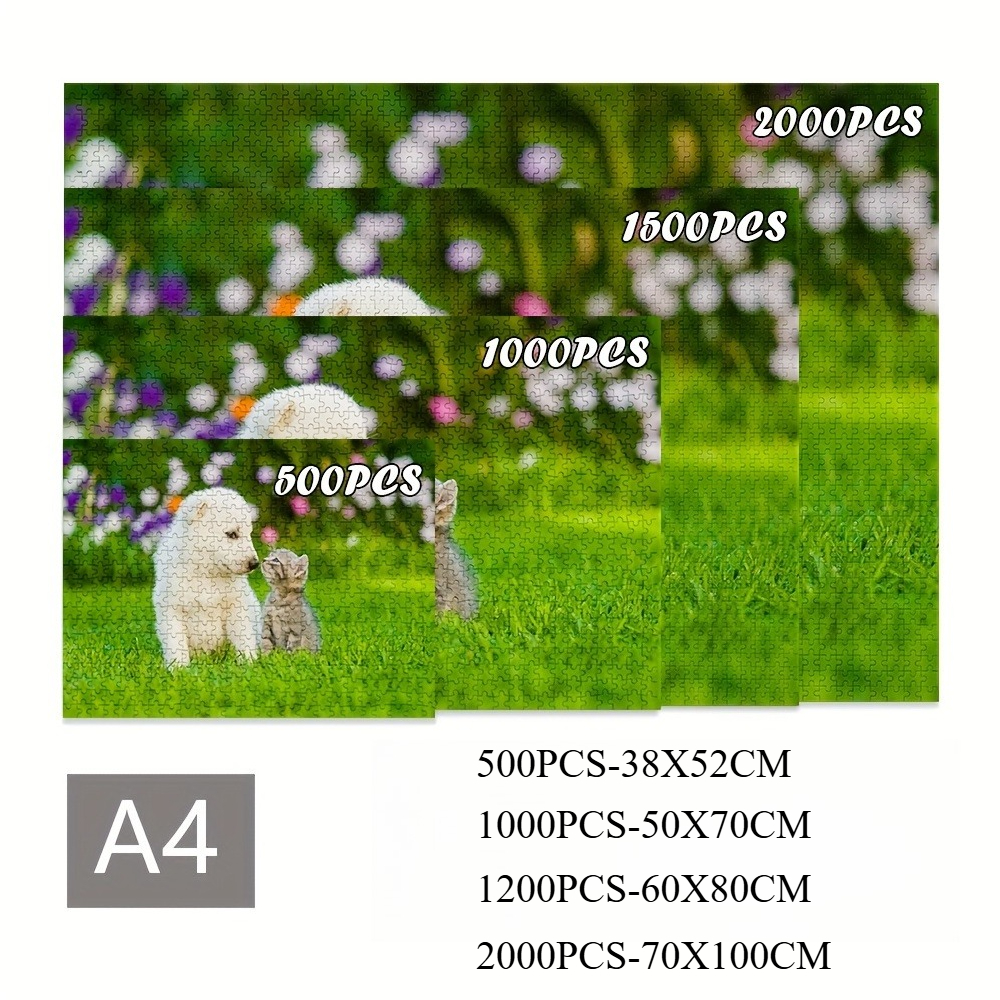 500/1000/1200/2000PCS Adult Ji - Puzzle Blank White avaliação e preço