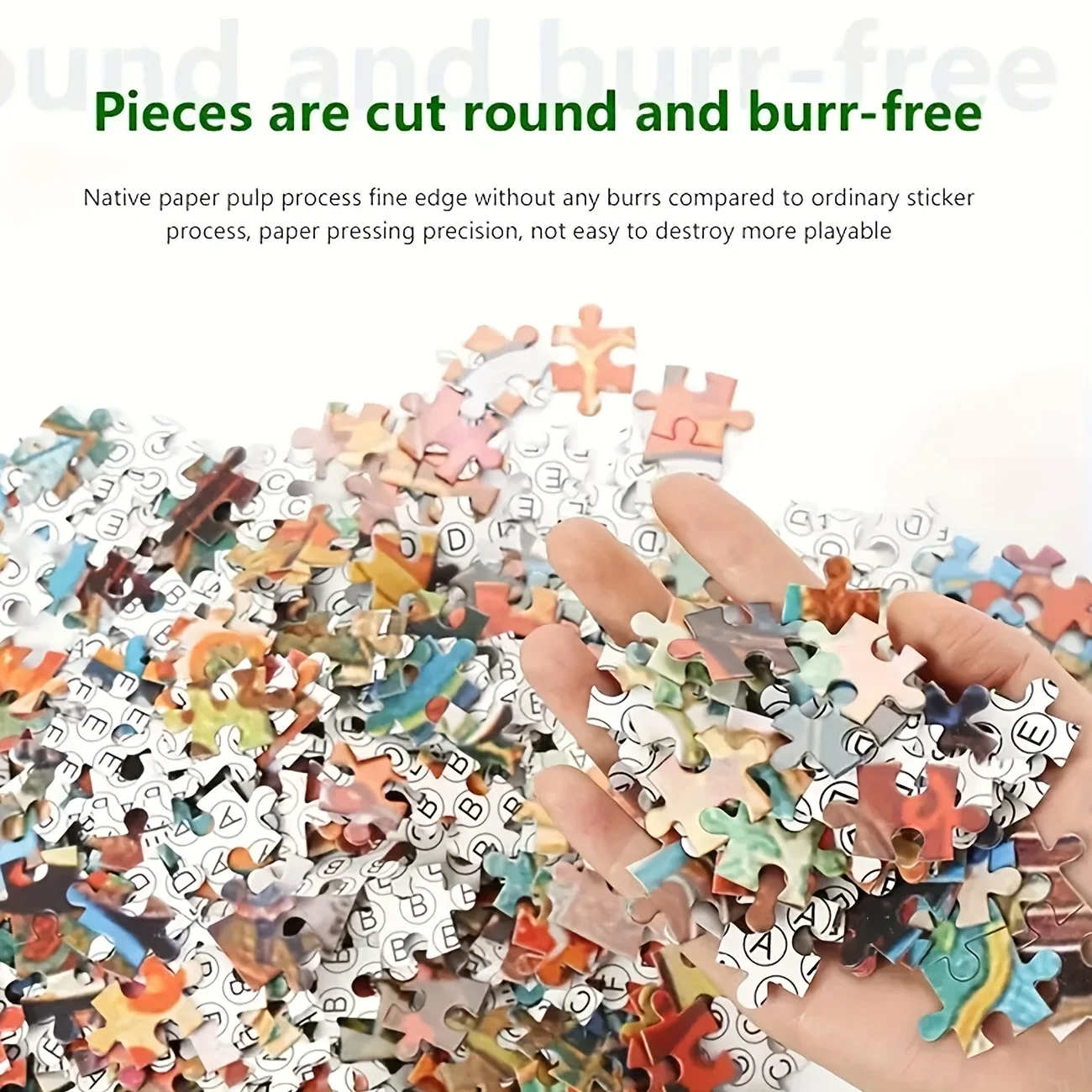 500/1000/1200/2000PCS Adult Ji - Puzzle Blank White avaliação e preço