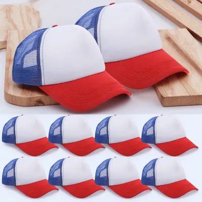10Pcs Blank Mesh Baseball Hats - Hat Sublimation Blank avaliação e preço