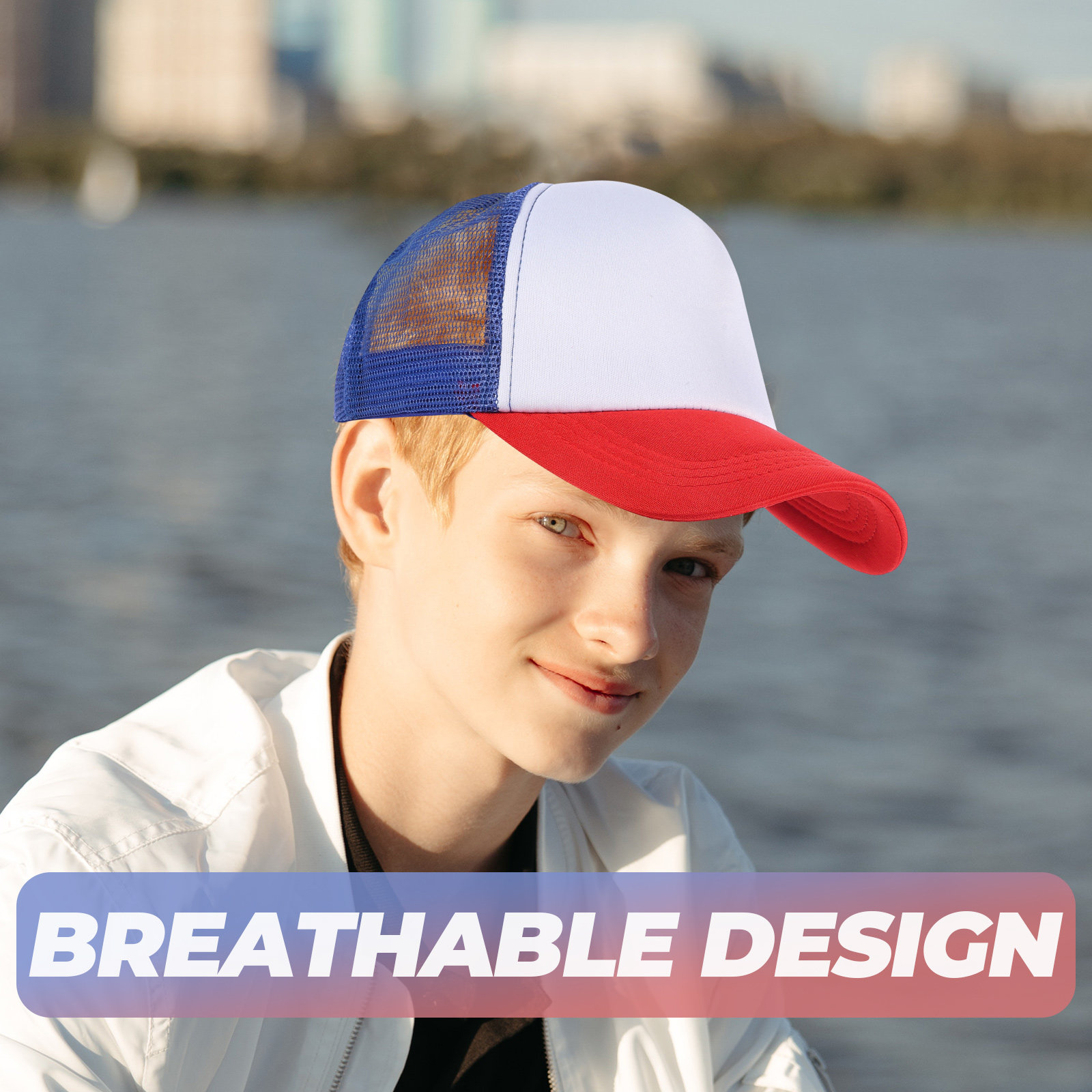10Pcs Blank Mesh Baseball Hats - Hat Sublimation Blank avaliação e preço