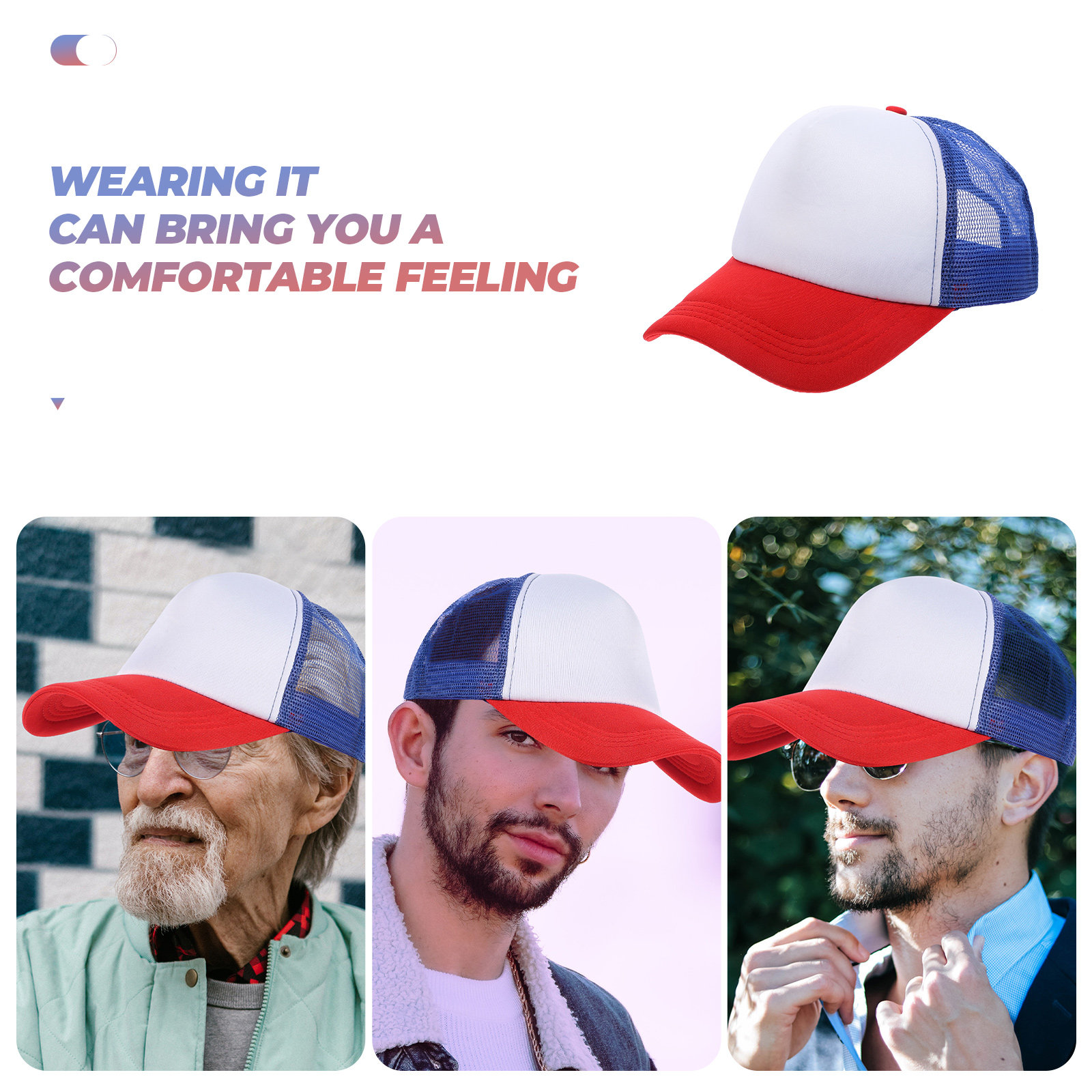 10Pcs Blank Mesh Baseball Hats - Hat Sublimation Blank avaliação e preço