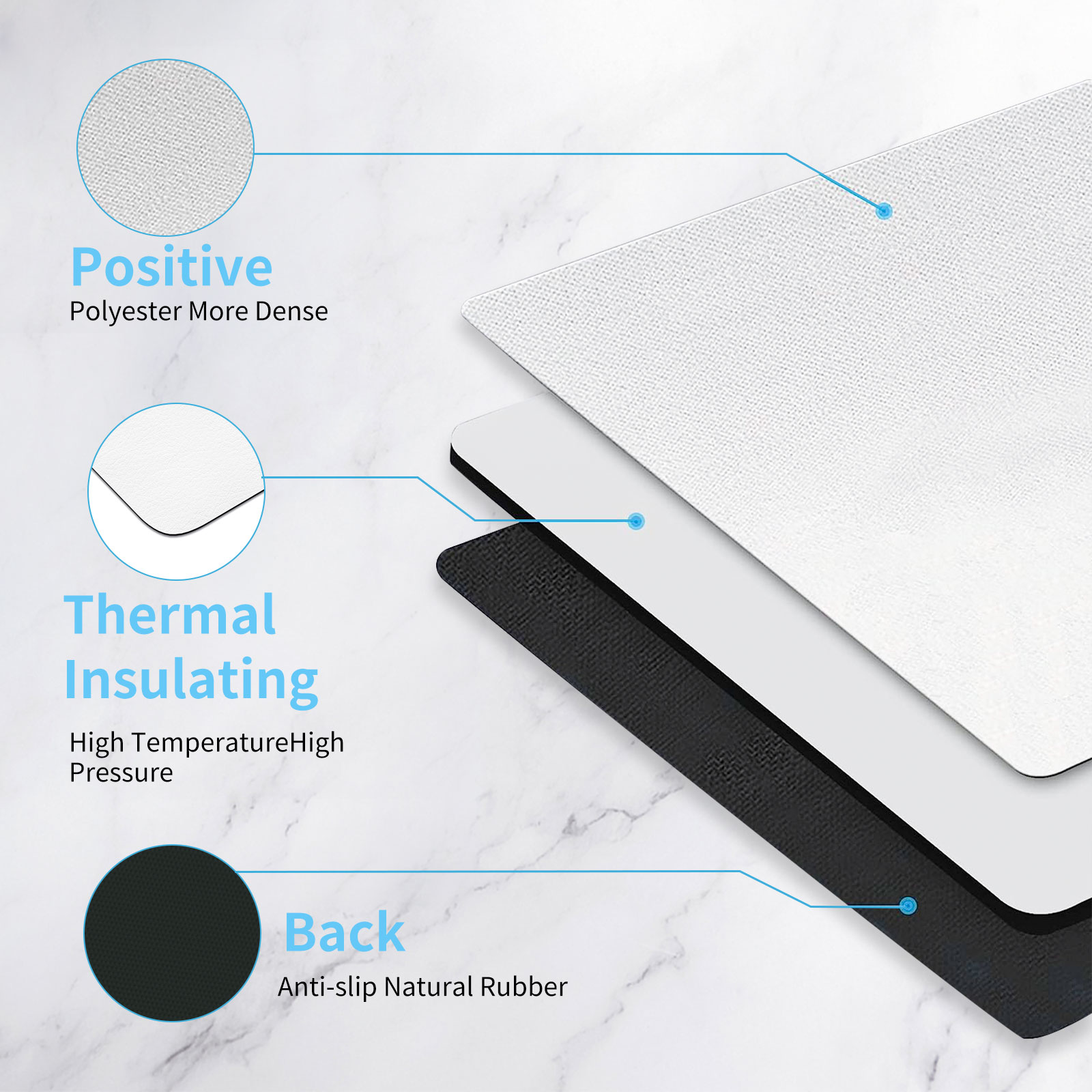 8pcs Sublimation Mouse Pad Bla - Mouse Pad Blank Sublimation avaliação e preço