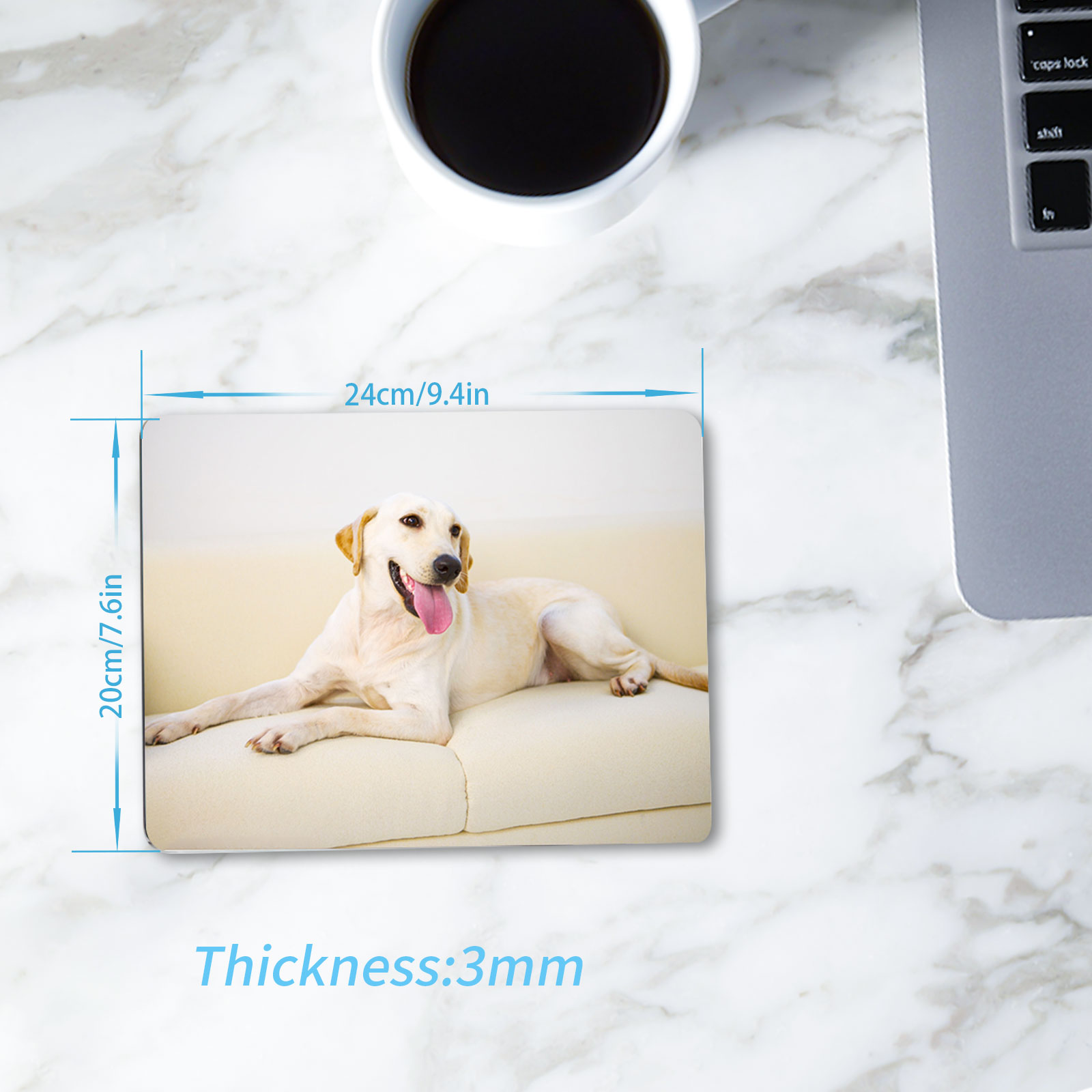 8pcs Sublimation Mouse Pad Bla - Mouse Pad Blank Sublimation avaliação e preço