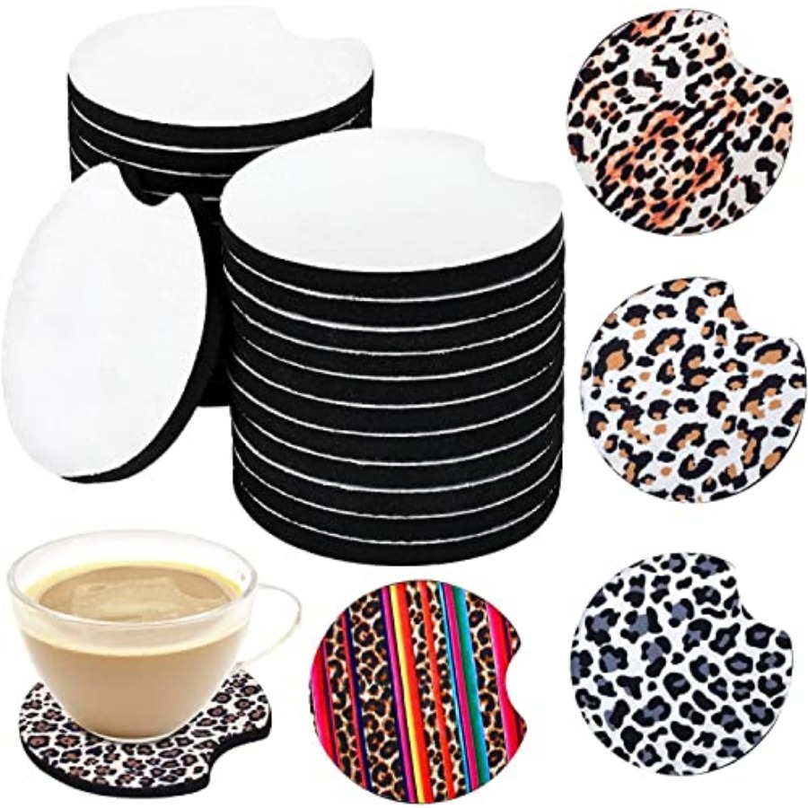 40PCS Sublimation Blank Car Co - Coaster Sublimation Blank avaliação e preço