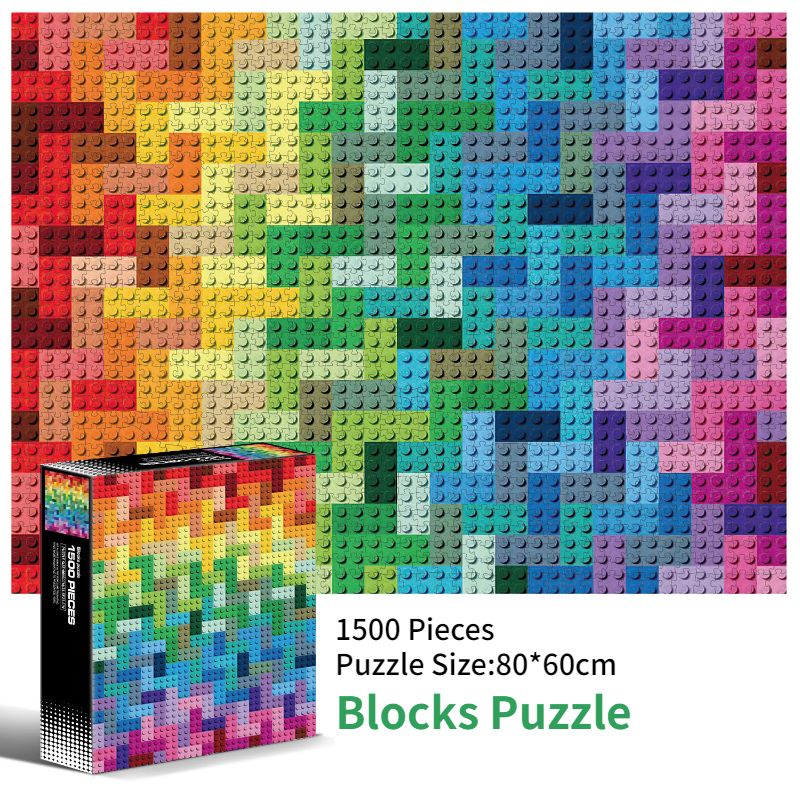80*60cm Adult 1500pcs Paper Ji - Puzzle Blank White avaliação e preço