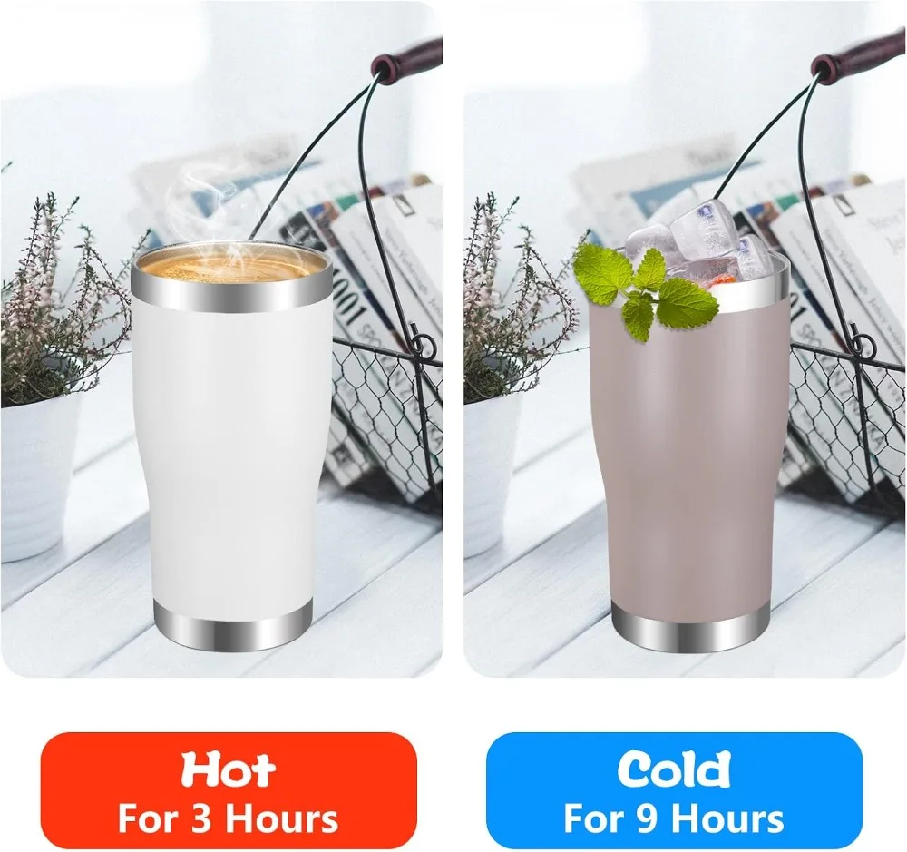 20oz Stainless Steel Tumbler w - Tumbler 20Oz White avaliação e preço