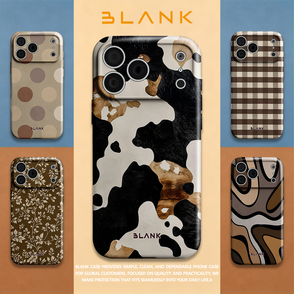 Mocha Cow Print For iPhone 17  - Phone Case Blank Print avaliação e preço