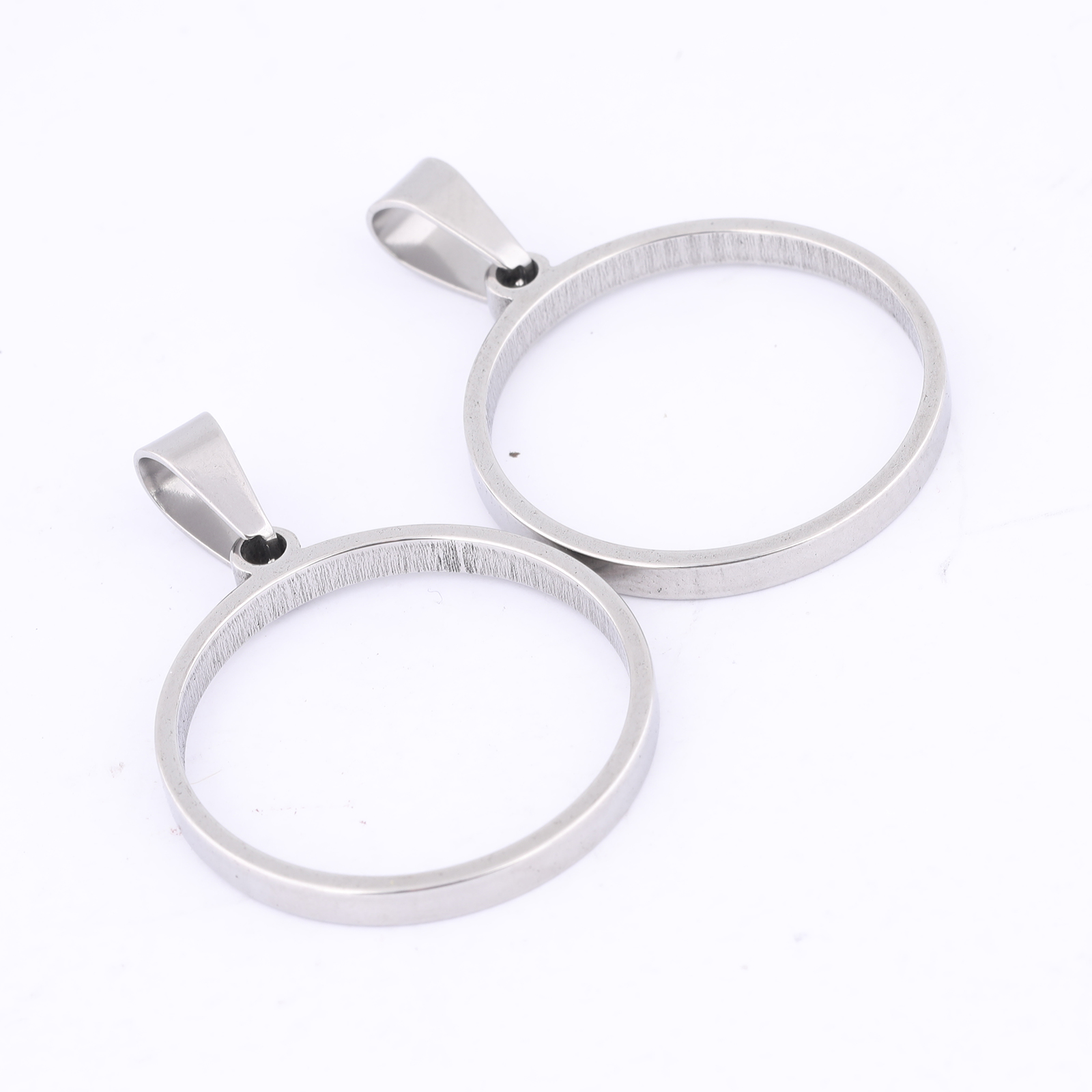 10pcs 25mm Round Open Bezel Ch - Metal Photo Panel avaliação e preço