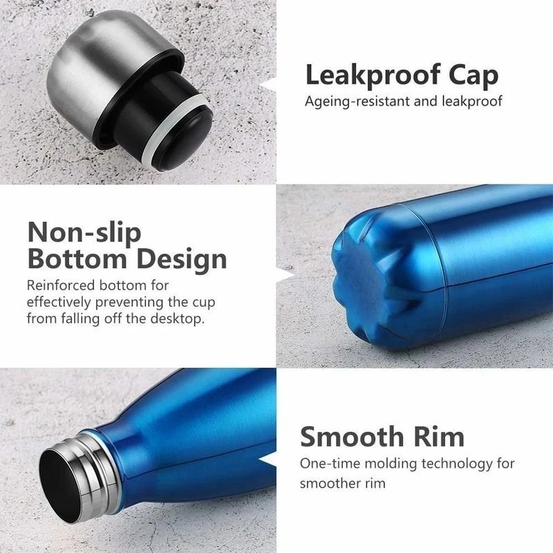 350/500/750/1000ml Stainles St - Water Bottle Blank avaliação e preço