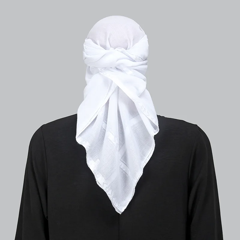 Islam White Square Scarf Men S - Bandana Blank White avaliação e preço