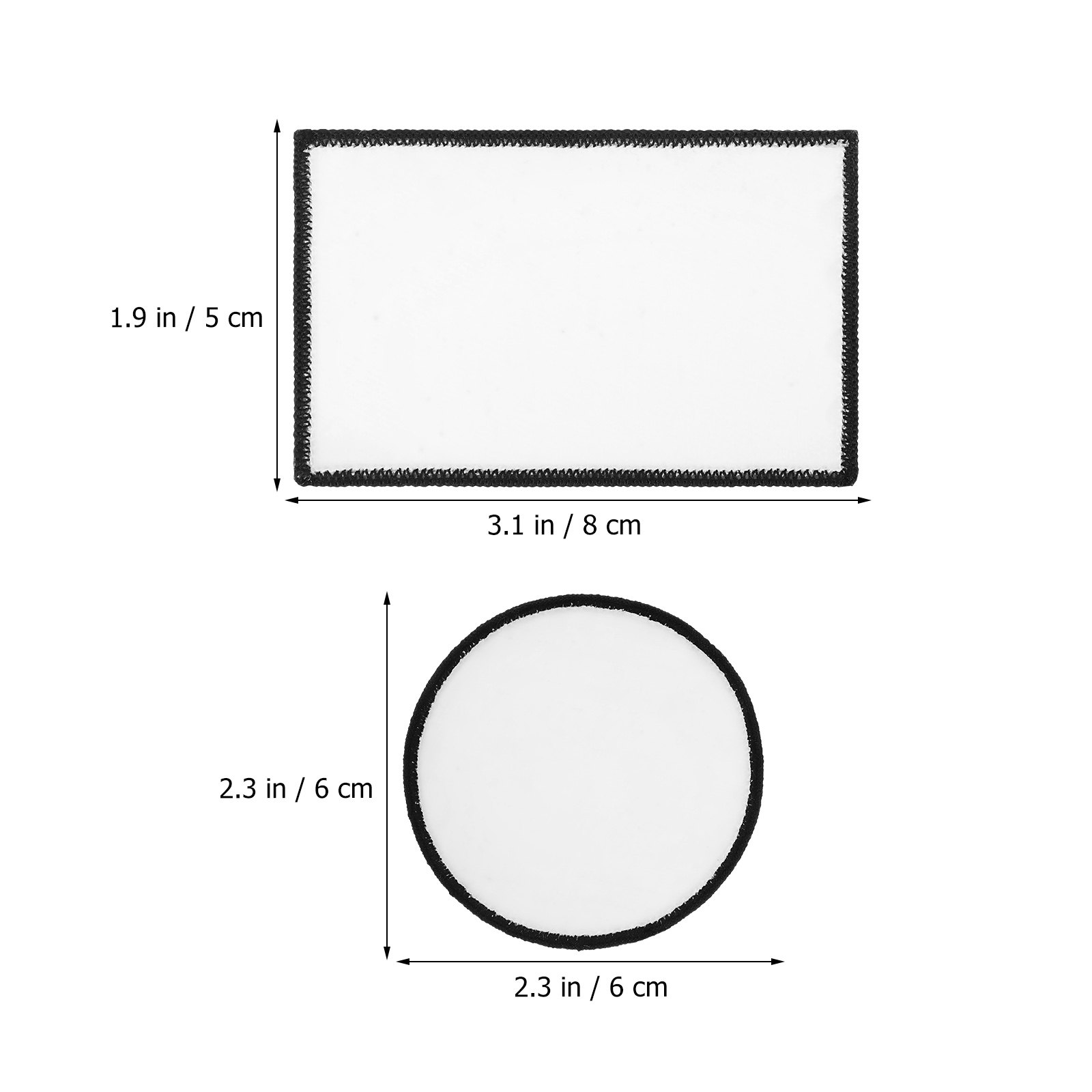 30Pcs Sublimation Blank Patche - Hat Sublimation Blank avaliação e preço