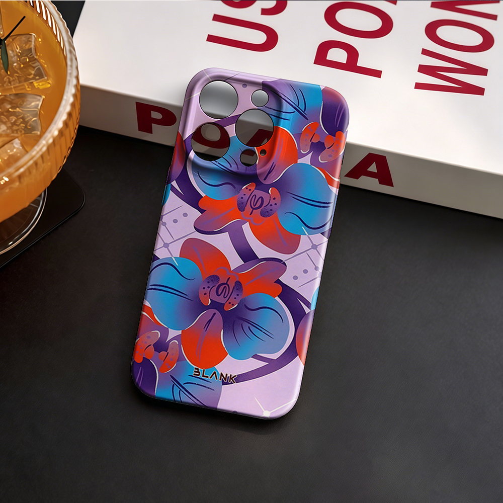 Blue and Green Floral Print Fo - Phone Case Blank Print avaliação e preço