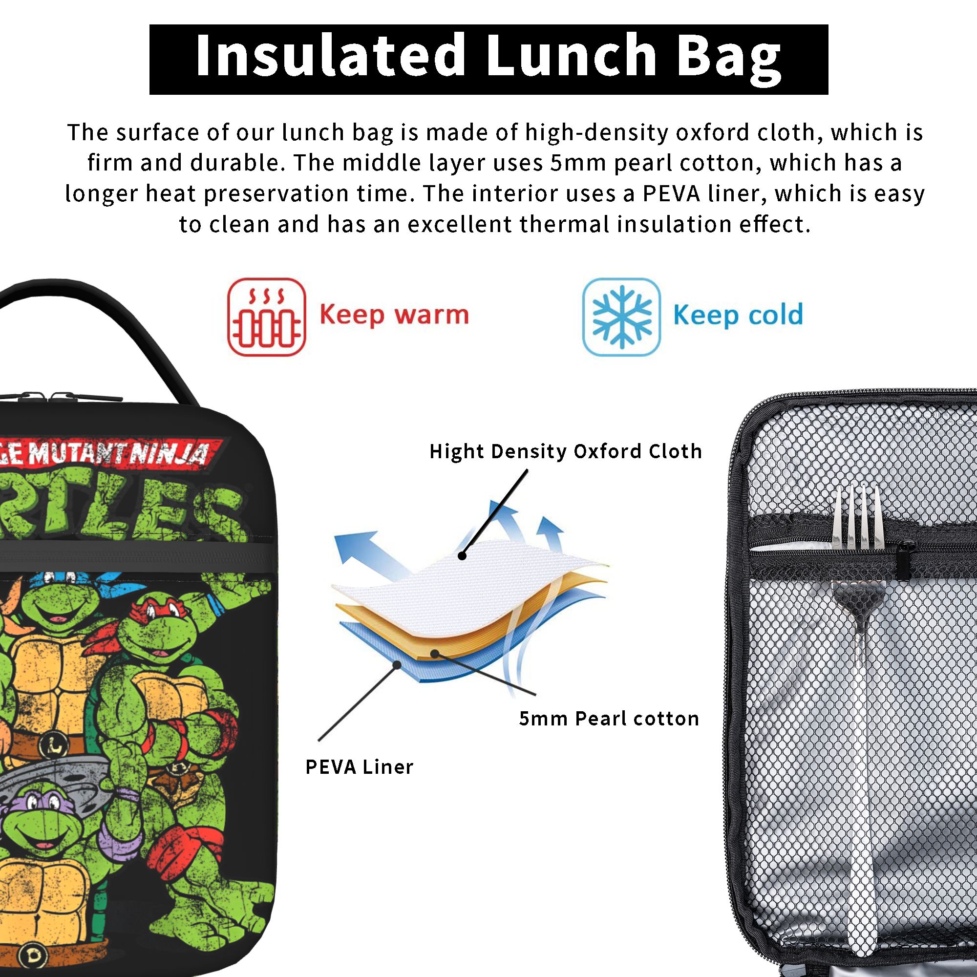 Logo TMNT Cartoon Anime  Insul - Tote Bag Sublimation avaliação e preço