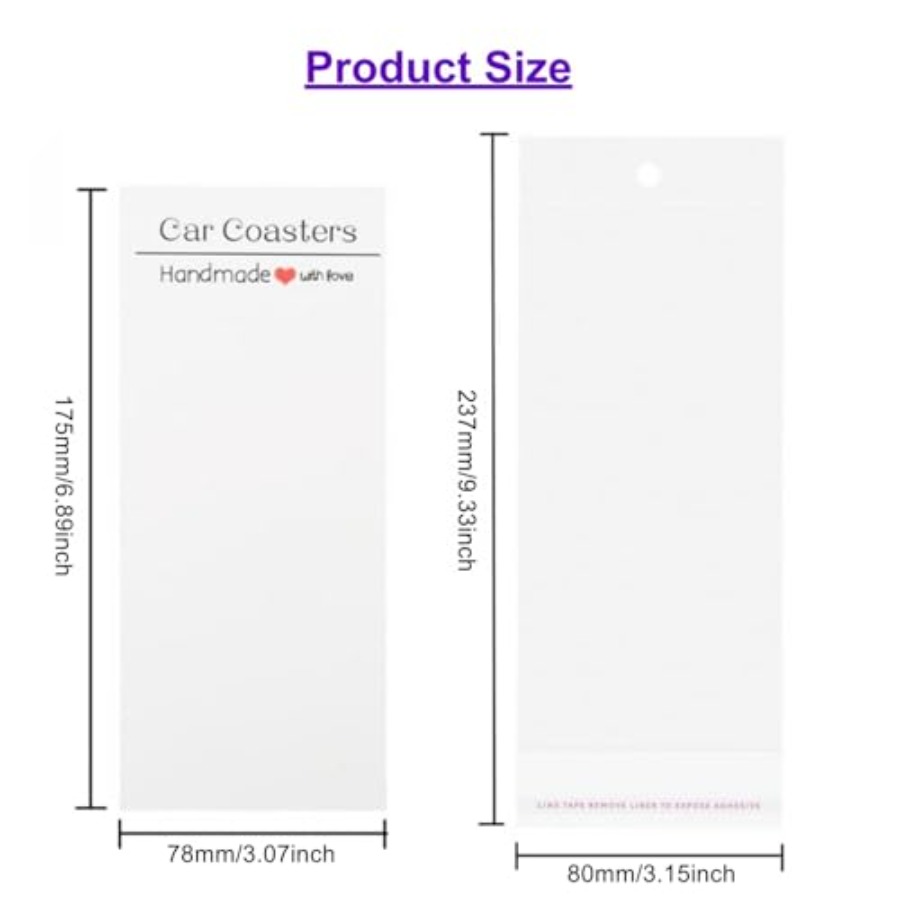 Sets Car Coaster Packaging for - Coaster Sublimation Blank avaliação e preço