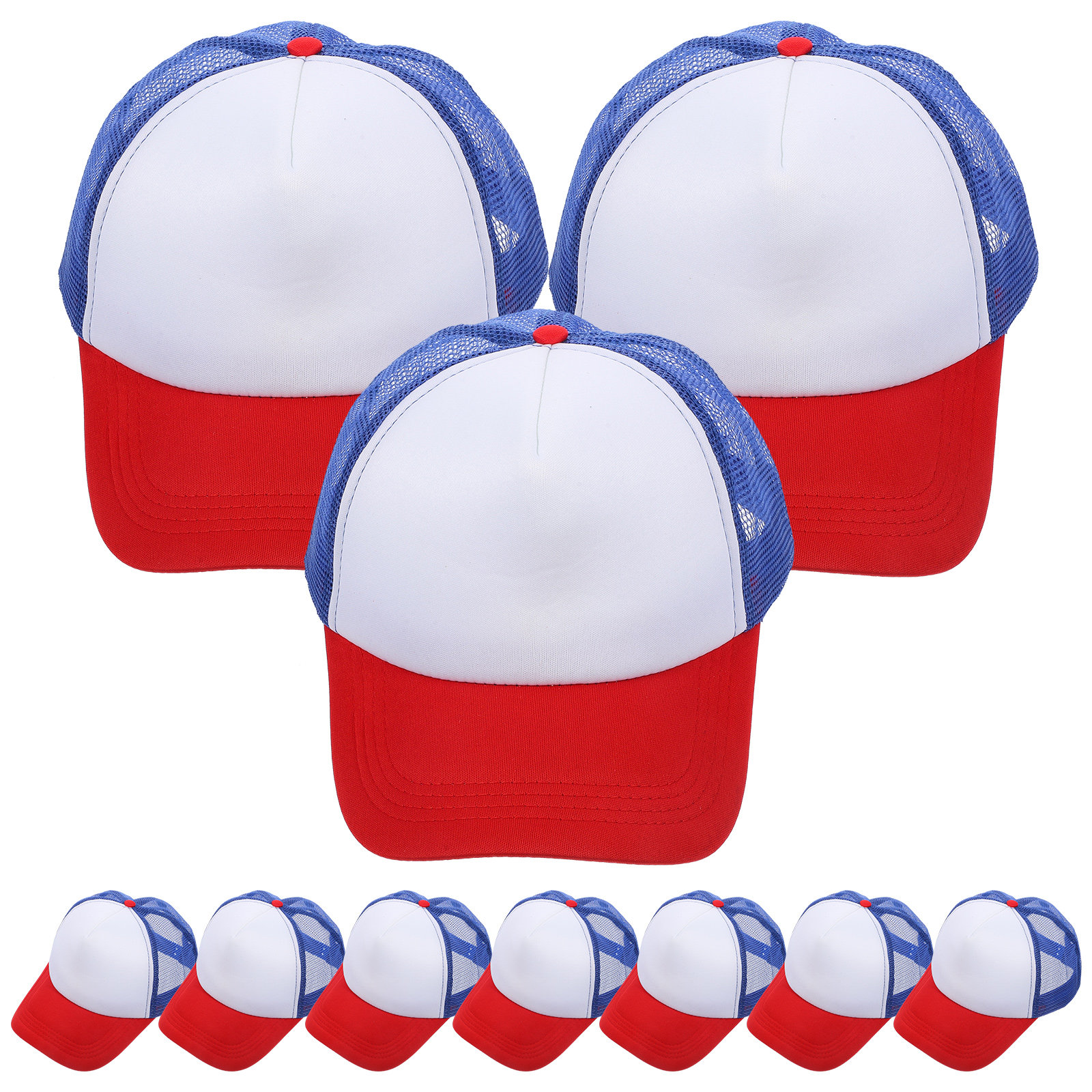 10Pcs DIY Blank Baseball Hats  - Hat Sublimation Blank avaliação e preço