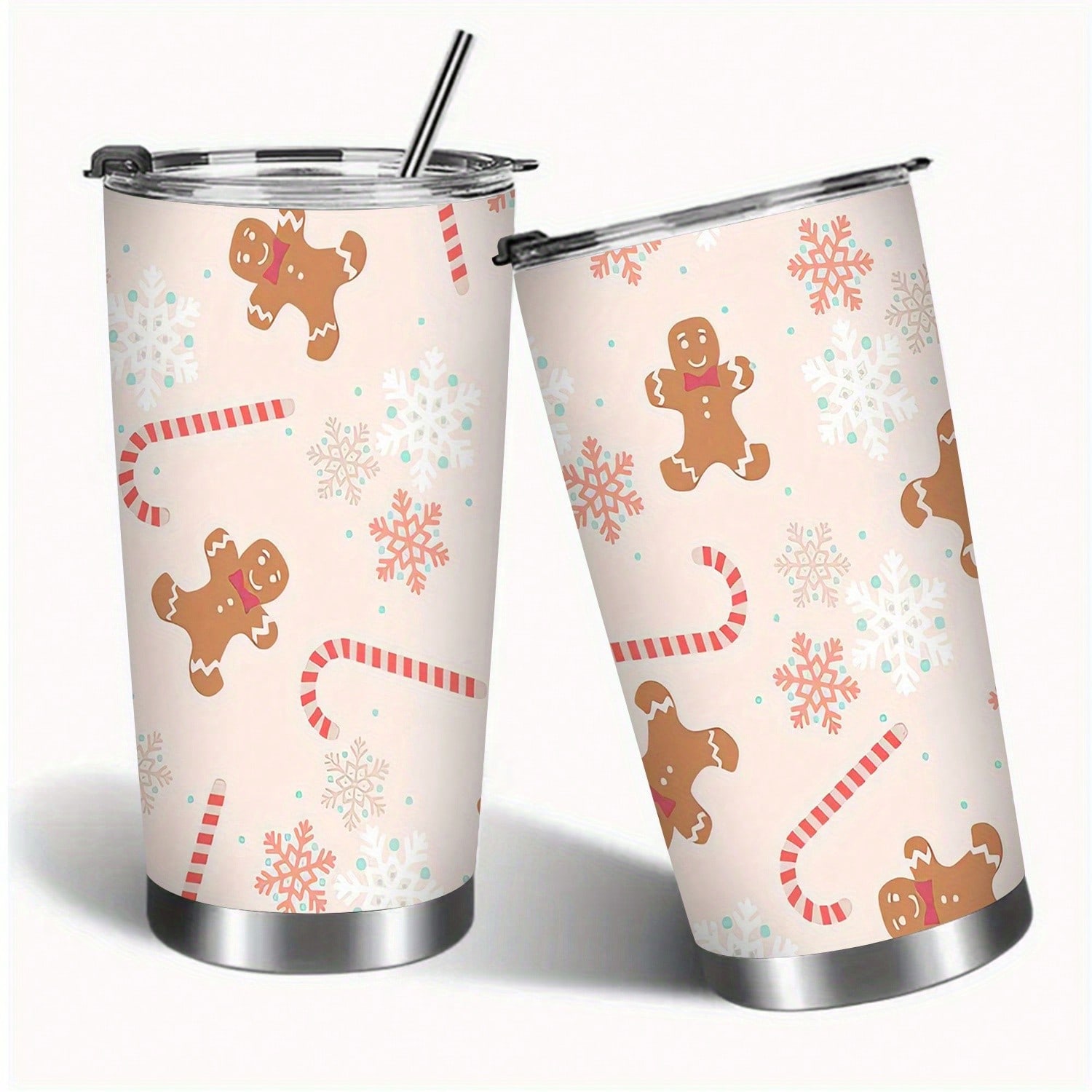 TOPZOO 20oz Gingerbread Man &  - Tumbler 20Oz White avaliação e preço