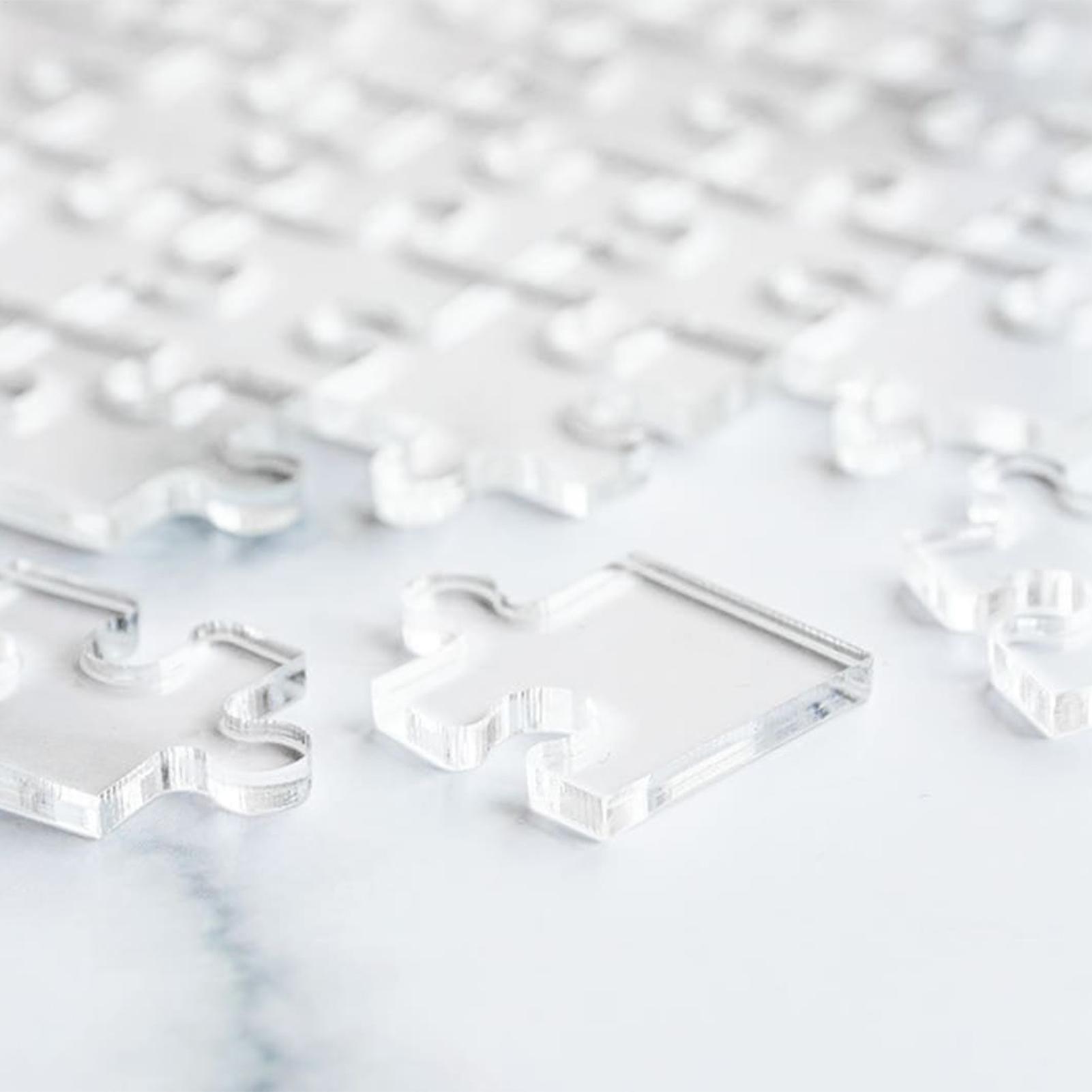 Transparent Puzzle 200 Pieces  - Puzzle Blank White avaliação e preço