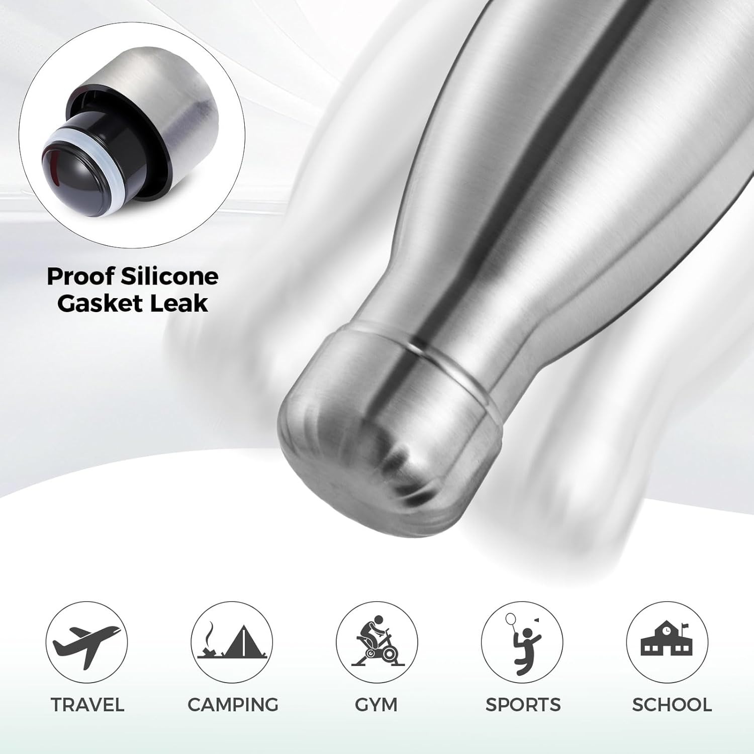Outdoor Sport Double Wall Stai - Water Bottle Blank avaliação e preço
