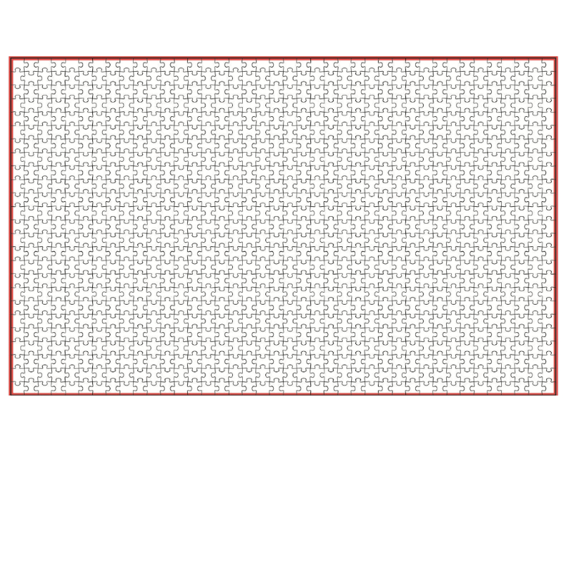38*26cm Adult 1000 Pieces Mini - Puzzle Blank White avaliação e preço