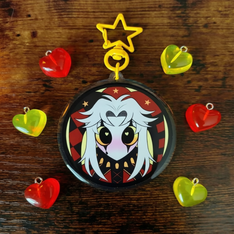Cute Pierrot Clown Anime Merch - Button Badge Blank avaliação e preço