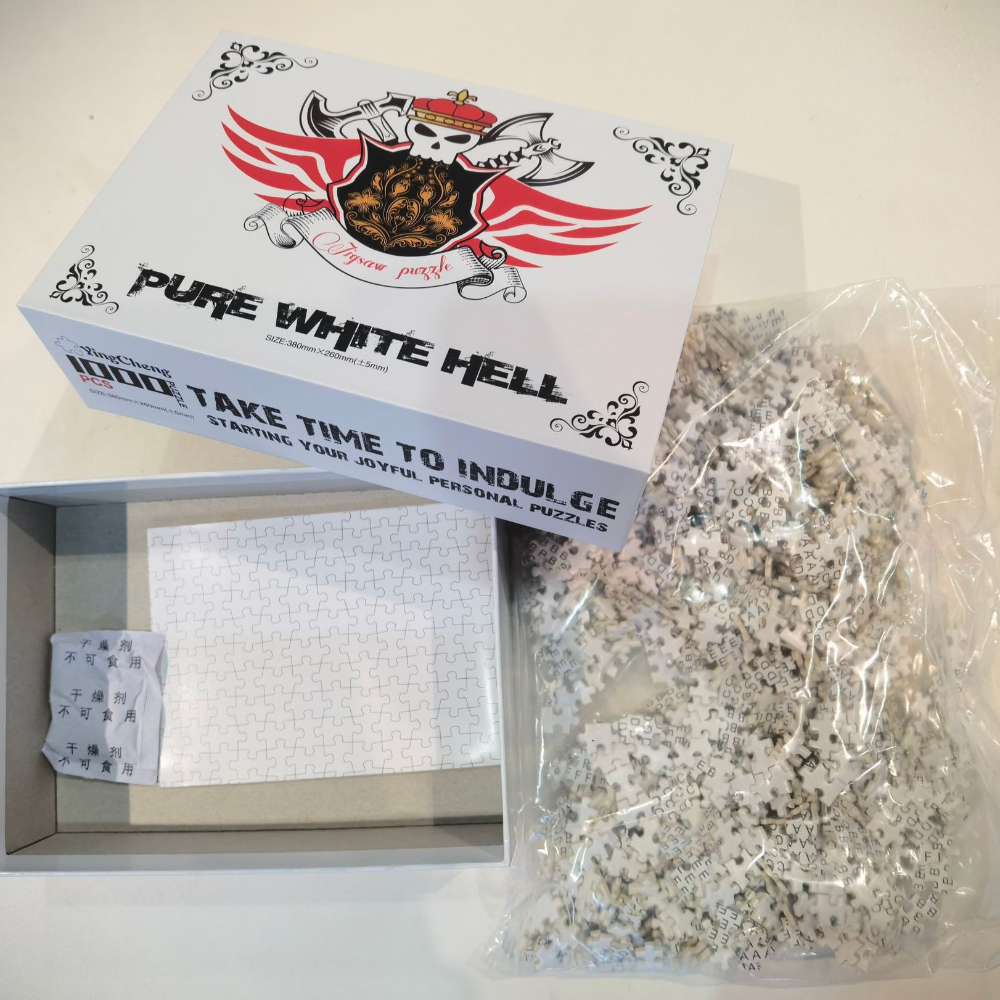 1000 Pieces  Mini Jigsaw Puzzl - Puzzle Blank White avaliação e preço