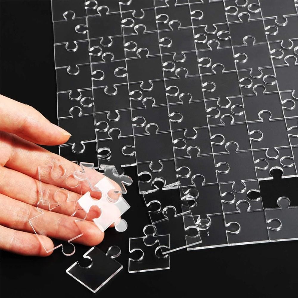 49/121/200/300Pcs Impossible C - Puzzle Blank White avaliação e preço