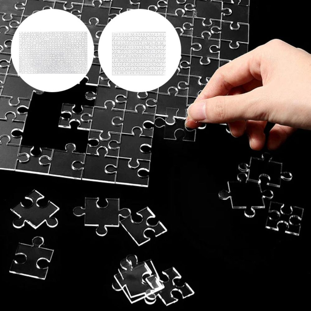 49/121/200/300Pcs Impossible C - Puzzle Blank White avaliação e preço
