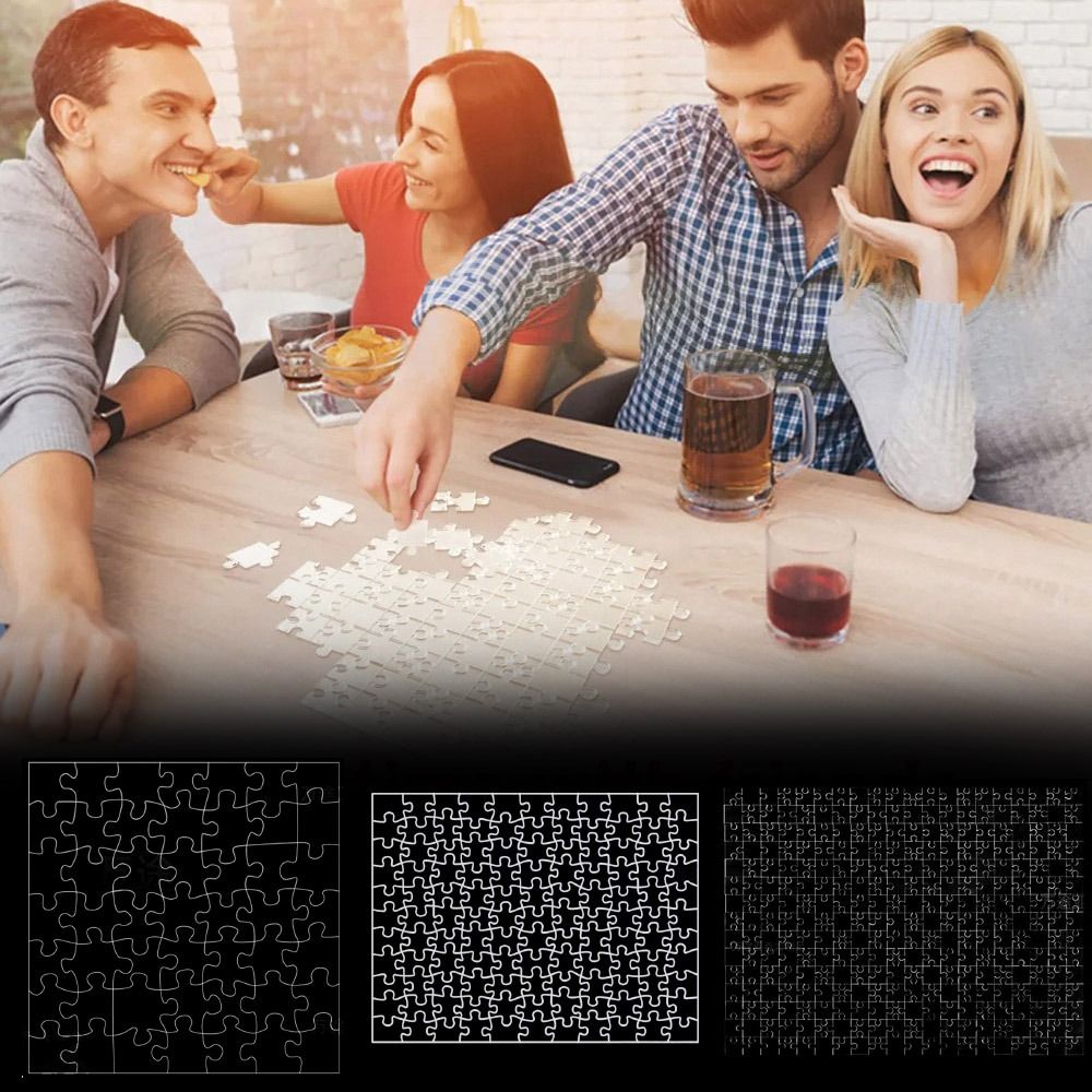 49/121/200/300Pcs Impossible C - Puzzle Blank White avaliação e preço