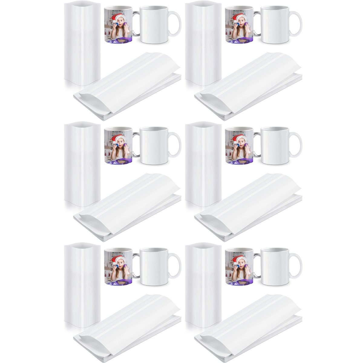 BAAE 420Pcs Sublimation Shrink - Sublimation Mug White avaliação e preço